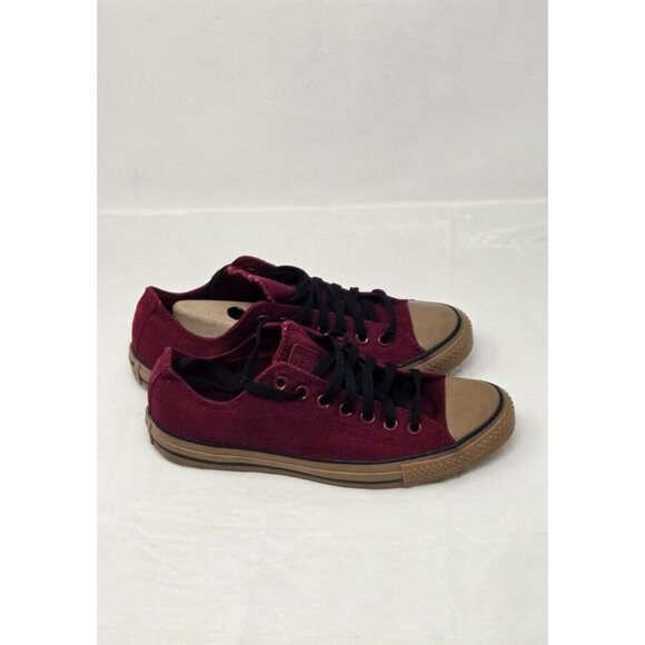 Converse All Star Burgundy Red Low Top Sneakers Women 's 10.5 Men's 8.5 - Picture 5 of 10